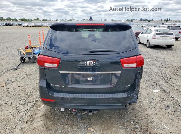 KNDMB5C11G6102346 2016 KIA SEDONA Black Widok z tyłu