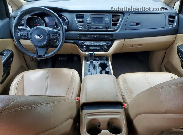 KNDMB5C11G6102346 2016 KIA SEDONA Black Widok deski rozdzielczej