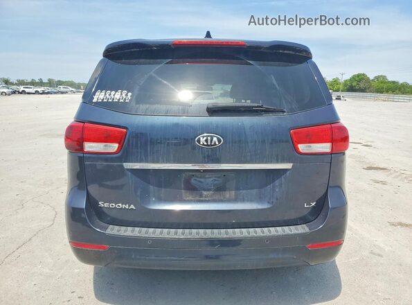 KNDMB5C11G6105666 2016 KIA SEDONA Серый Вид сзади