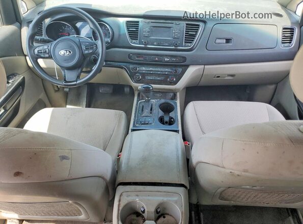 KNDMB5C11G6105666 2016 KIA SEDONA Серый Вид панели приборов