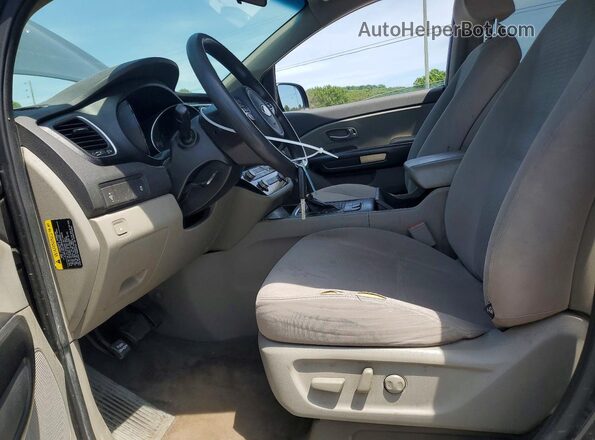 KNDMB5C11G6105666 2016 KIA SEDONA Серый Вид салона спереди