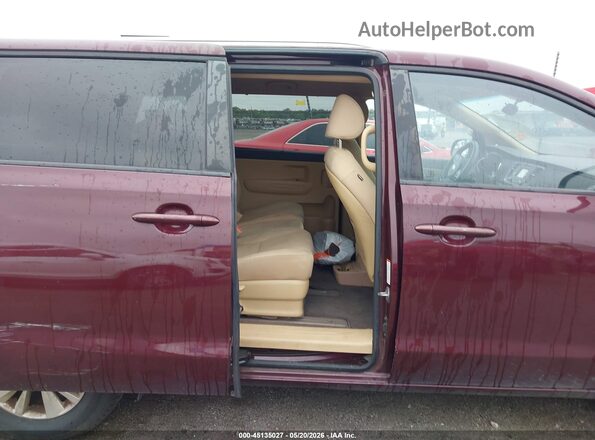 KNDMB5C11G6111211 2016 KIA SEDONA Burgundy Widok naklejki z numerem VIN