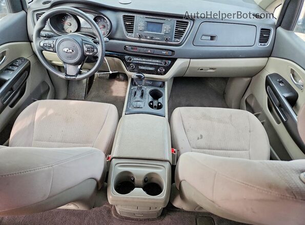 KNDMB5C11G6200163 2016 KIA SEDONA Burgundy Vista del salpicadero