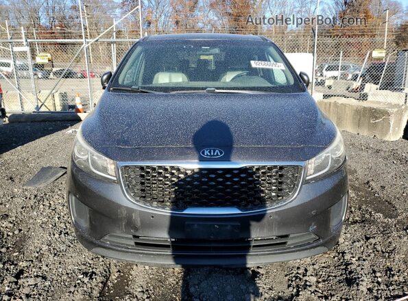 KNDMB5C11G6215875 2016 KIA SEDONA Gray Вид спереду