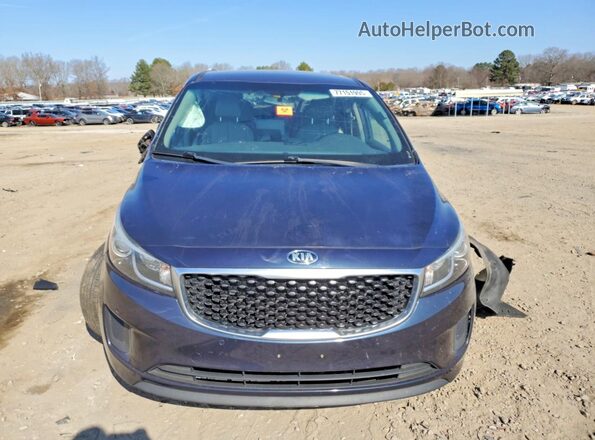 KNDMB5C11H6236517 2017 KIA SEDONA Blue წინა ხედი