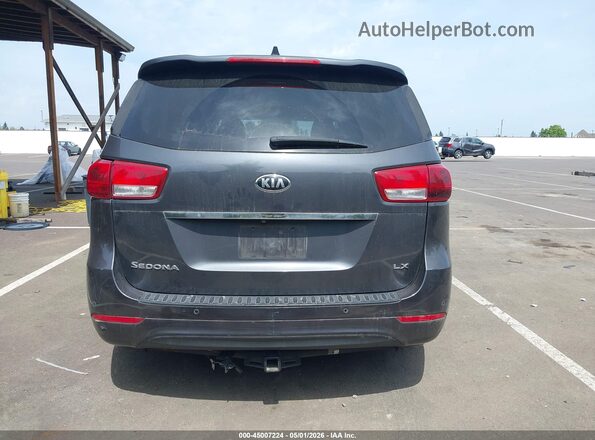 KNDMB5C11H6245072 2017 KIA SEDONA Gray 