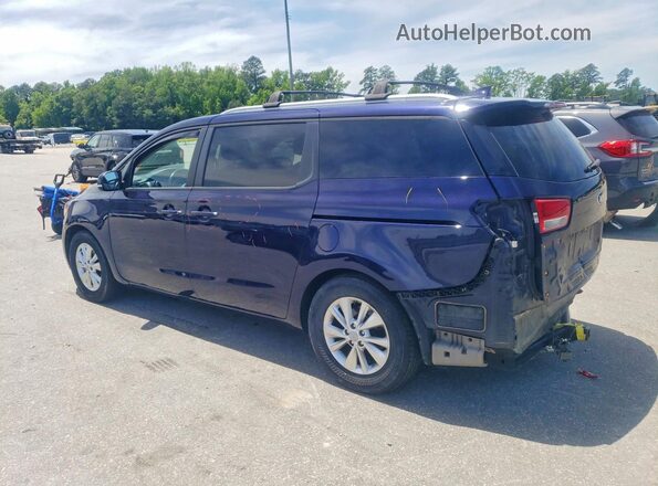 KNDMB5C11J6410673 2018 KIA SEDONA Blue Tył lewy