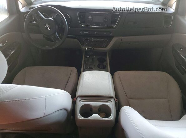 KNDMB5C12G6098677 2016 KIA SEDONA White Vista del salpicadero