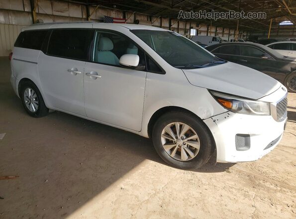 KNDMB5C12G6098677 2016 KIA SEDONA White Delantero derecho