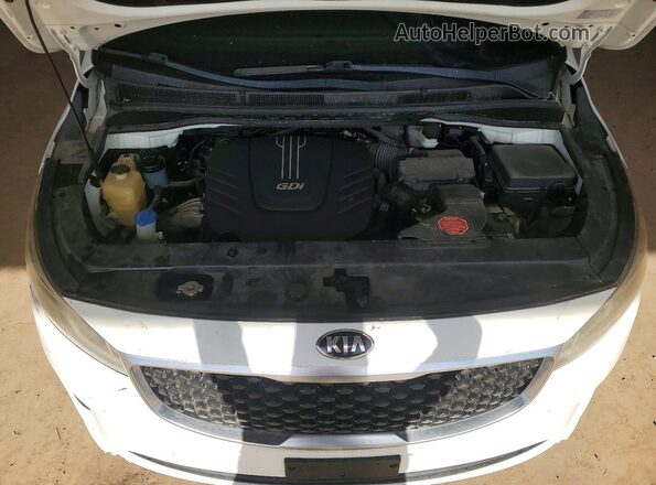 KNDMB5C12G6098677 2016 KIA SEDONA White Vista del compartimento del motor