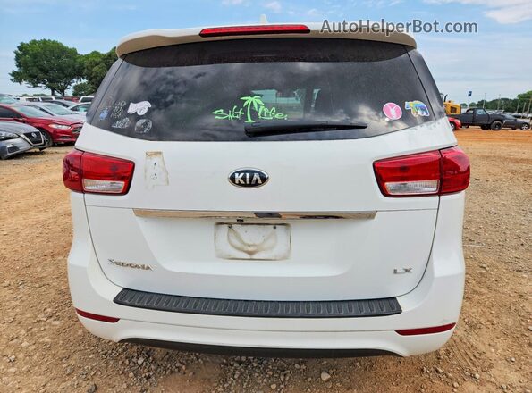 KNDMB5C12H6232623 2017 KIA SEDONA White Вид ззаду