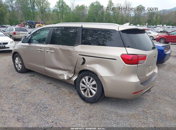 KNDMB5C12H6266867 2017 KIA SEDONA Gold Tył lewy