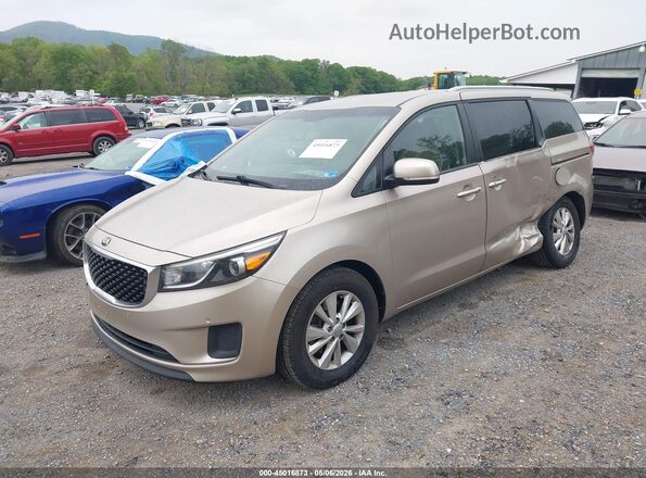 KNDMB5C12H6266867 2017 KIA SEDONA Gold Przód lewy