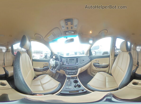 KNDMB5C12H6284737 2017 KIA SEDONA Золотой Панорамный вид салона 360°