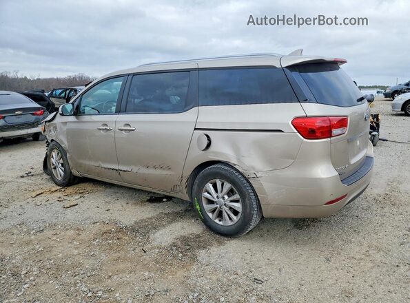 KNDMB5C12H6284737 2017 KIA SEDONA Золотой Задняя левая четверть