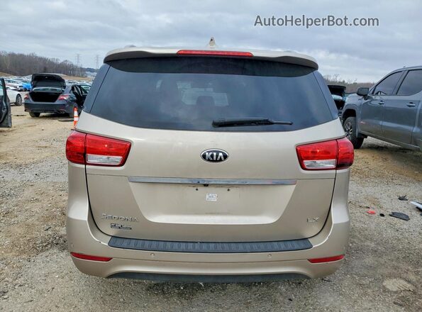 KNDMB5C12H6284737 2017 KIA SEDONA Золотой Вид сзади