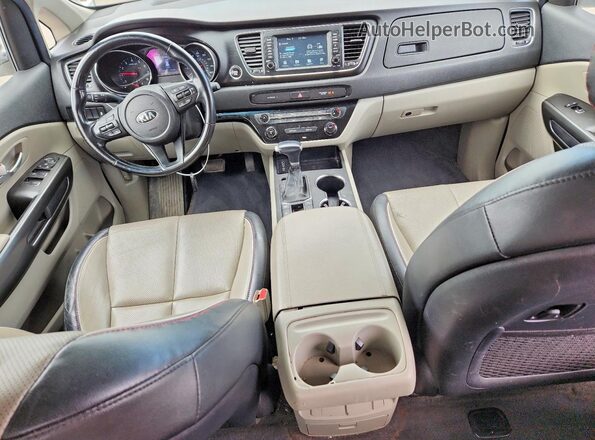 KNDMB5C12L6578194 2020 KIA SEDONA White Вид панелі приладів