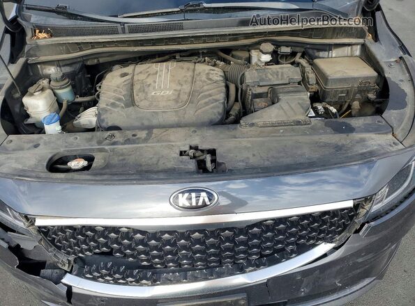 KNDMB5C13J6373285 2018 KIA SEDONA Charcoal Widok komory silnika