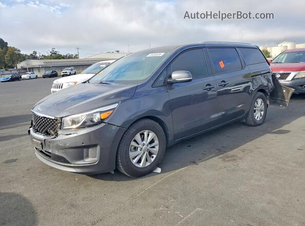 KNDMB5C13J6373285 2018 KIA SEDONA Charcoal Przód lewy