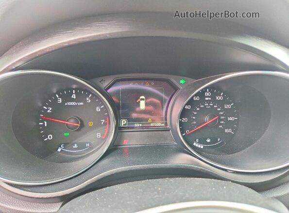 KNDMB5C13J6373285 2018 KIA SEDONA Charcoal Widok zestawu wskaźników