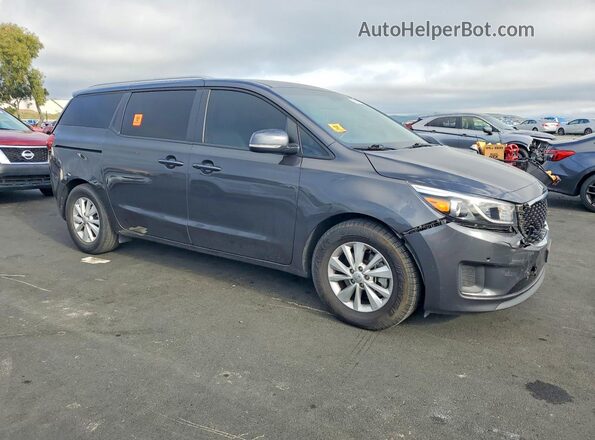 KNDMB5C13J6373285 2018 KIA SEDONA Charcoal Przód prawy