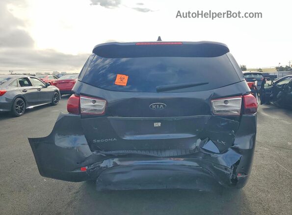 KNDMB5C13J6373285 2018 KIA SEDONA Charcoal Widok z tyłu