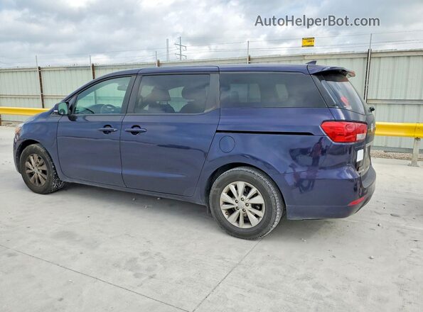 KNDMB5C13J6373559 2018 KIA SEDONA Blue Հետևի ձախ