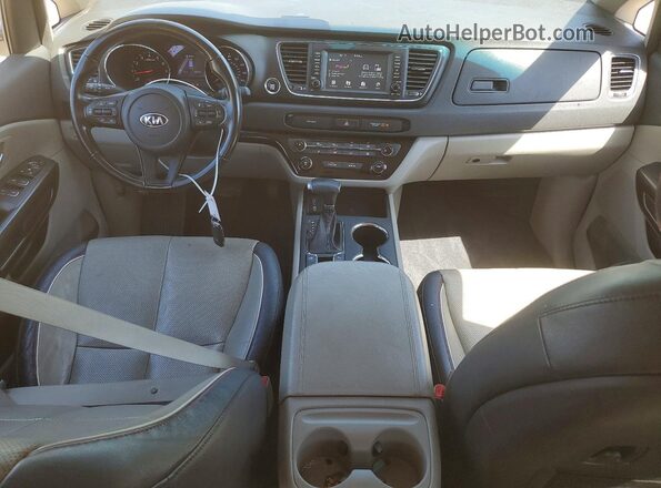 KNDMB5C13K6534204 2019 KIA SEDONA Silver Вид панелі приладів