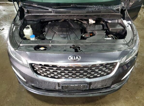 KNDMB5C13M6674174 2021 KIA SEDONA Gray Vista del compartimento del motor