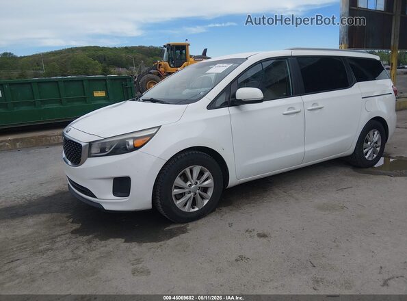 KNDMB5C14G6131615 2016 KIA SEDONA White Przód lewy