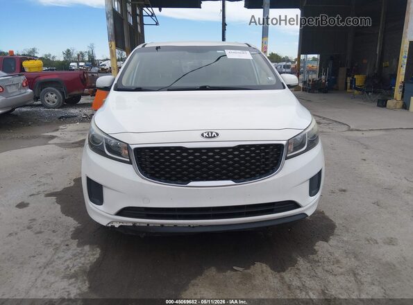 KNDMB5C14G6131615 2016 KIA SEDONA White Widok zestawu wskaźników