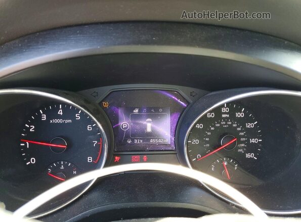 KNDMB5C14G6217068 2016 KIA SEDONA Синий Вид щитка приборов