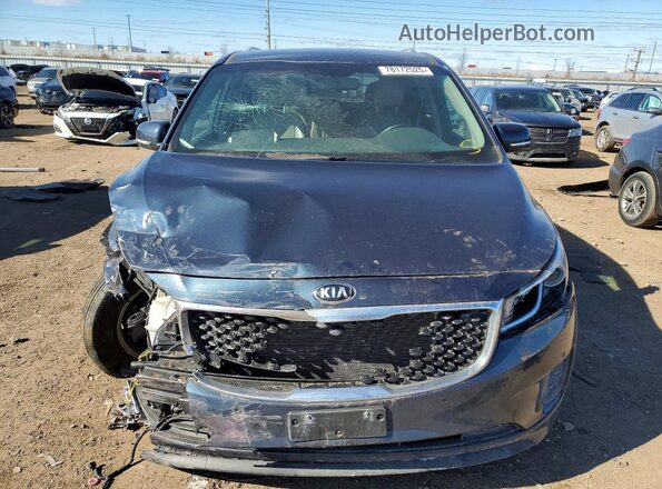 KNDMB5C14G6217068 2016 KIA SEDONA Синий Вид спереди
