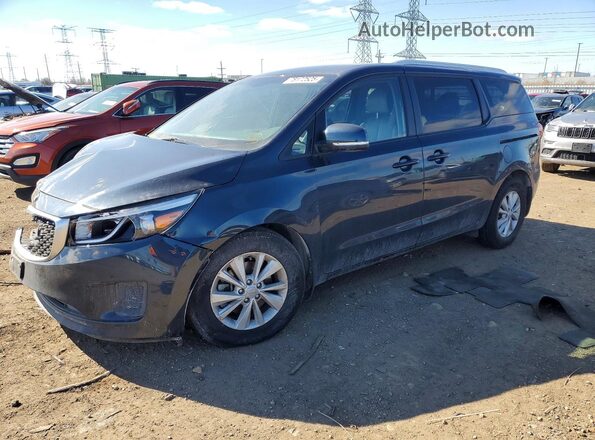 KNDMB5C14G6217068 2016 KIA SEDONA Синий Передняя левая четверть