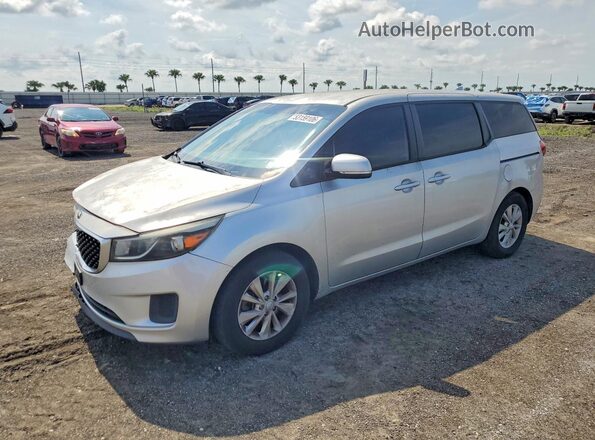 KNDMB5C14H6227293 2017 KIA SEDONA Silver Передня ліва чверть