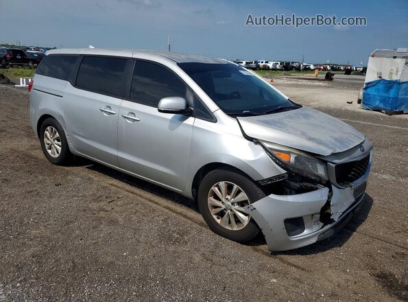 KNDMB5C14H6227293 2017 KIA SEDONA Silver Передня права чверть