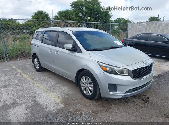 KNDMB5C16G6099654 2016 KIA SEDONA Серебряный Передняя правая четверть