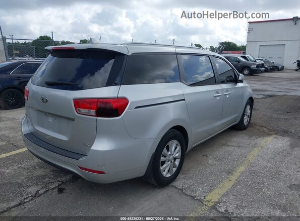 KNDMB5C16G6099654 2016 KIA SEDONA Серебряный Задняя правая четверть