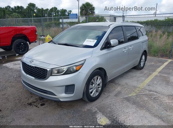 KNDMB5C16G6099654 2016 KIA SEDONA Серебряный Передняя левая четверть