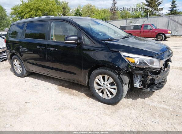KNDMB5C16G6133818 2016 KIA SEDONA Black წინა მარჯვენა