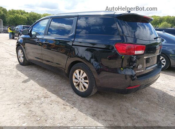 KNDMB5C16G6133818 2016 KIA SEDONA Black უკანა მარცხენა