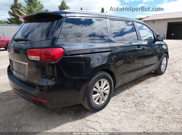 KNDMB5C16G6133818 2016 KIA SEDONA Black უკანა მარჯვენა