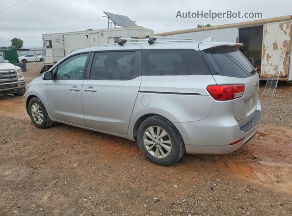 KNDMB5C16G6163238 2016 KIA SEDONA Silver Trasero izquierdo