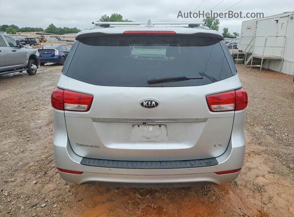 KNDMB5C16G6163238 2016 KIA SEDONA Silver Vista trasera