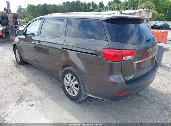 KNDMB5C17G6178685 2016 KIA SEDONA Коричневый Задняя левая четверть