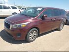 2017 Kia Sedona Lx Burgundy vin: KNDMB5C17H6221679