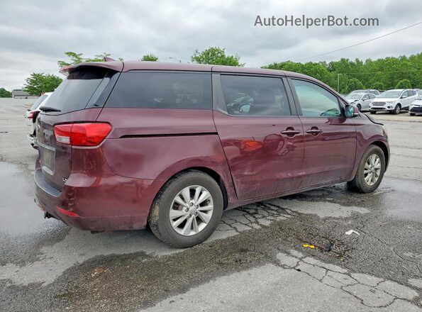 KNDMB5C17H6226591 2017 KIA SEDONA Burgundy Rear right