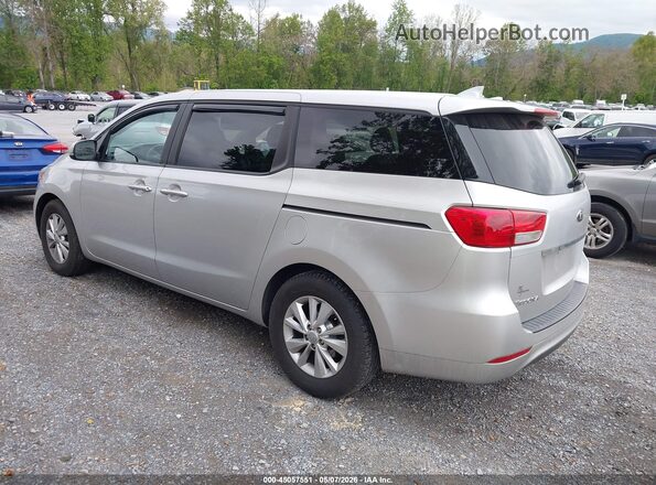 KNDMB5C17H6229846 2017 KIA SEDONA Silver Задня ліва чверть