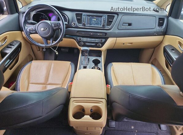 KNDMB5C17L6590096 2020 KIA SEDONA Blue Dashboard view