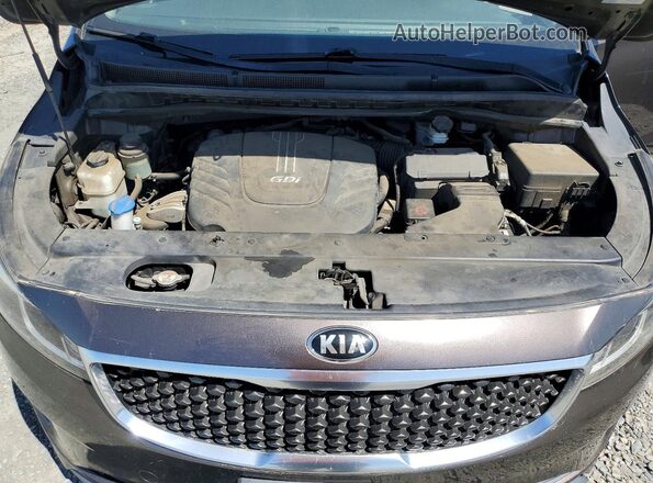 KNDMB5C18G6151446 2016 KIA SEDONA Gray ძრავის განყოფილების ხედი
